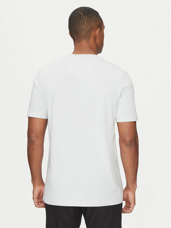 BOSS BOSS T-Shirt Tape Logo 50530990 Szary Regular Fit