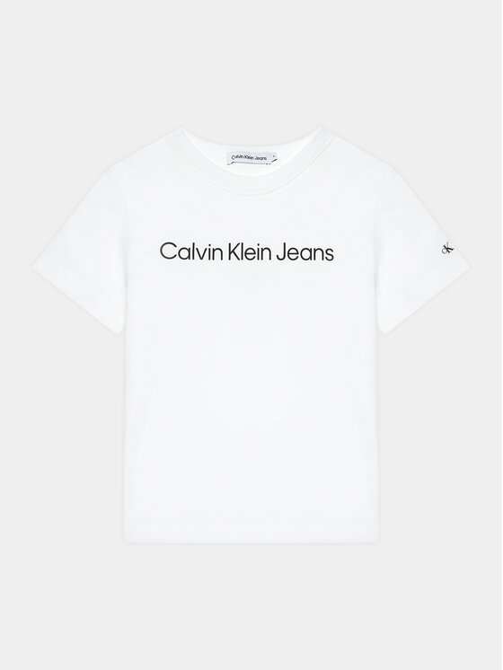 Calvin Klein Jeans Majica IU0IU00599 M Bela Regular Fit