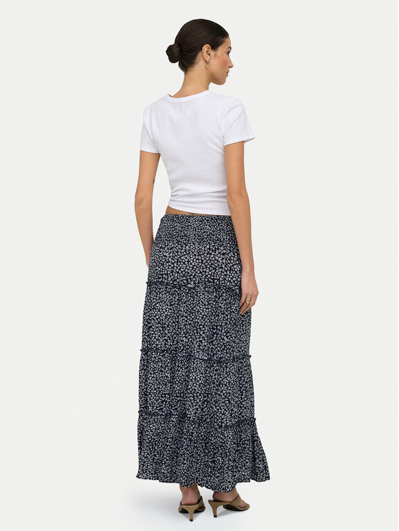 ONLY ONLY Maxi sukňa Fernanda 15375238 Tmavomodrá Regular Fit