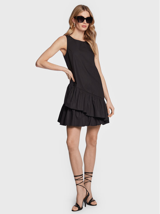 Gaudi Gaudi Jeans Kleid für den Alltag 311BD15023 Schwarz Regular Fit