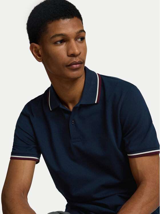 Selected Homme Selected Homme Polo marškinėliai 16095852 Tamsiai mėlyna Slim Fit