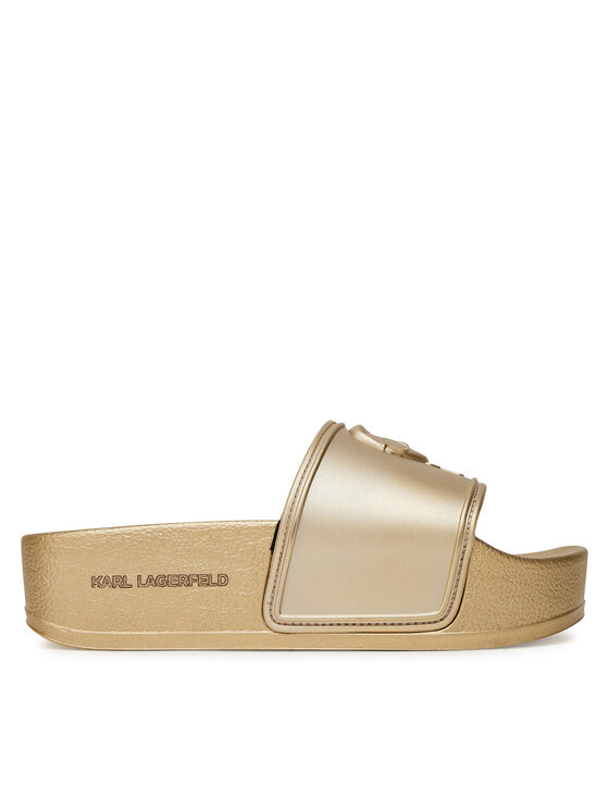 KARL LAGERFELD Šľapky Kondo Maxi KL80819M Zlatá