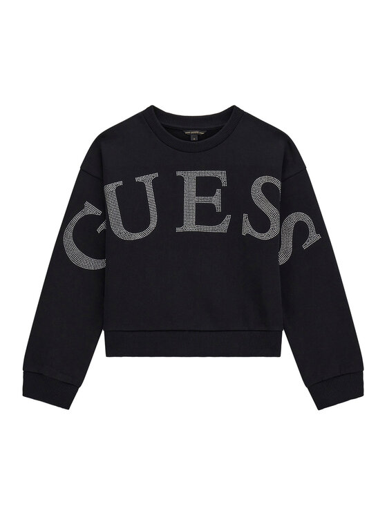Guess Kids Bluza J5YQ09 KAV34 Czarny Regular Fit