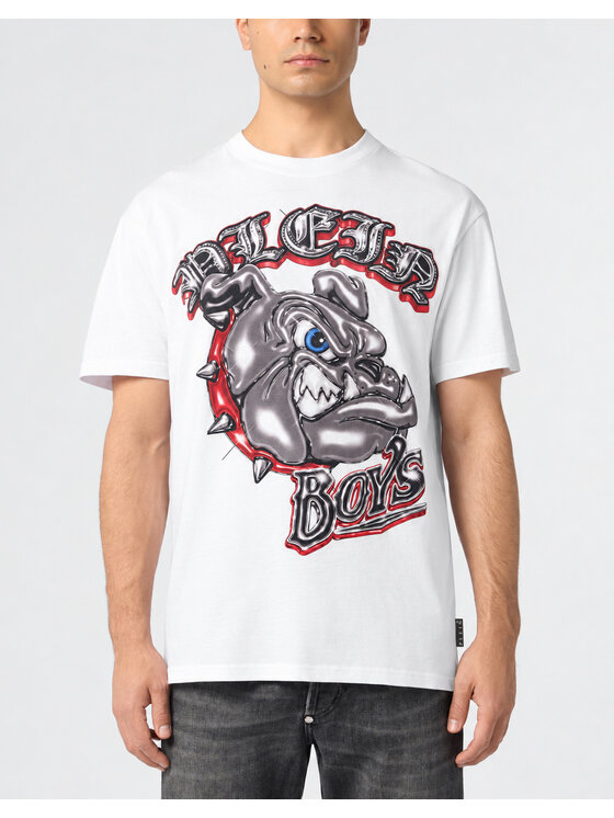 PHILIPP PLEIN PHILIPP PLEIN T-Shirt 31608 Biały Regular Fit