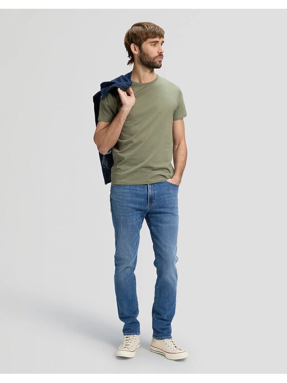 Lee Lee Spodnie materiałowe SLIM FIT MVP Niebieski Slim Fit