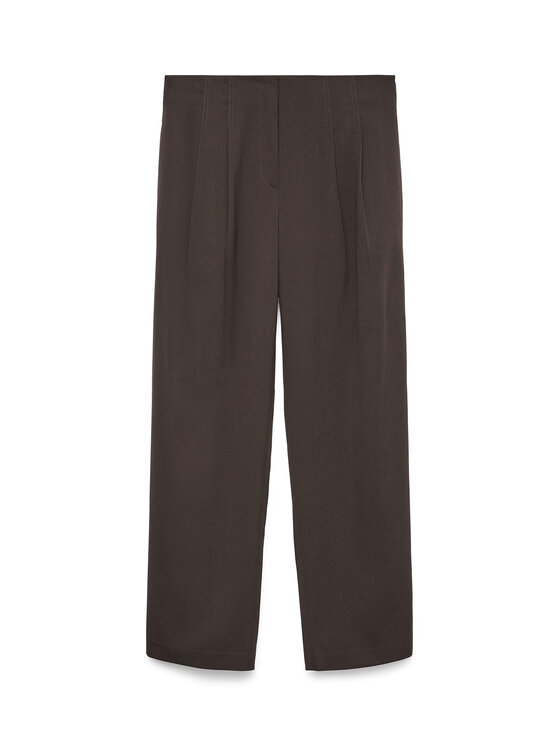 Vero Moda Vero Moda Bavlnené nohavice Sigga 10336315 Hnedá Wide Leg