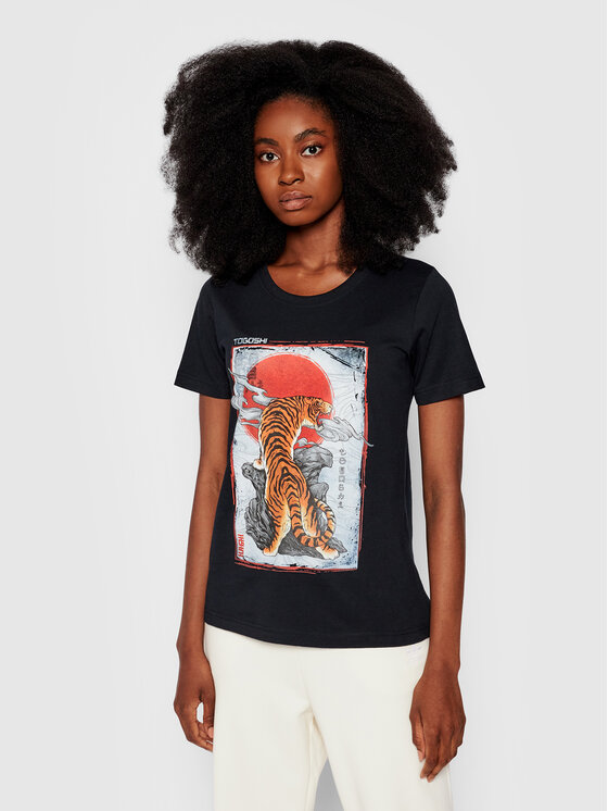 T-shirt Tiger D Ts 1 Nero Regular Fit