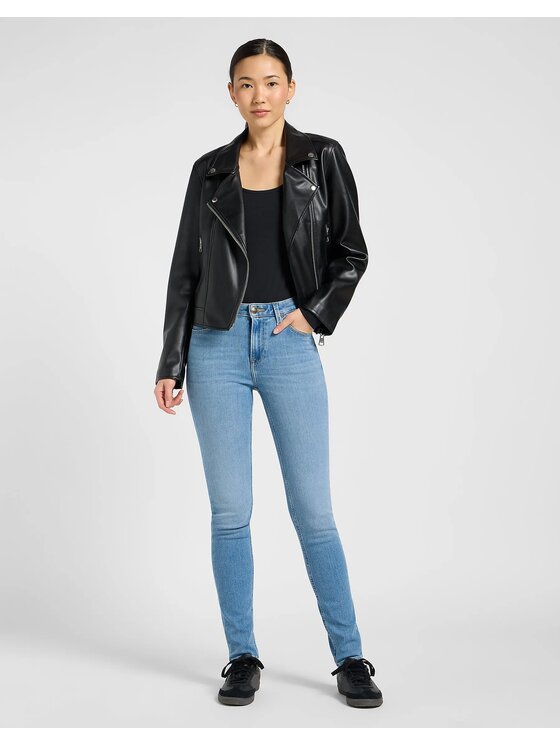Lee Lee Jeansy SCARLETT HIGH Niebieski Skinny Fit