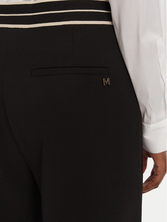 LOLA CASADEMUNT LOLA CASADEMUNT Medžiaginės kelnės MF2514019 Juoda Straight Fit