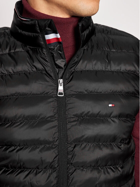 Tommy Hilfiger Tommy Hilfiger Prsluk Core Circular MW0MW18762 Crna Regular Fit