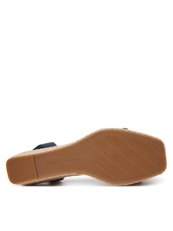 Tommy Hilfiger Tommy Hilfiger Espadrile Tommy Hilfiger Espad Mid Wedge FW0FW08805 Tamnoplava