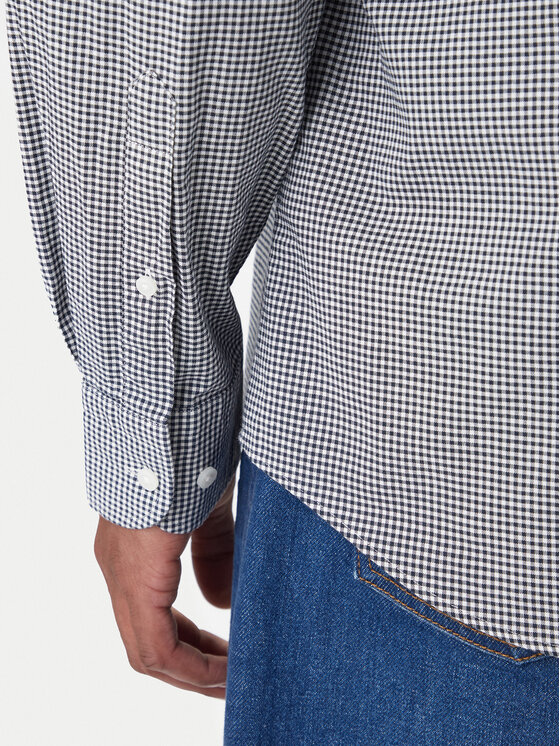 Tommy Hilfiger Tommy Hilfiger Košeľa Gingham MW0MW41699 Modrá Regular Fit