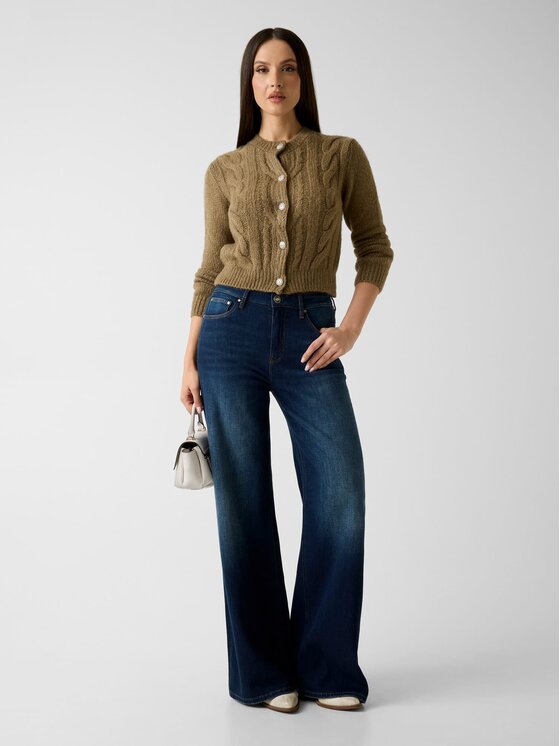 Guess Guess Kardigan 181976 Zelená Classic Fit