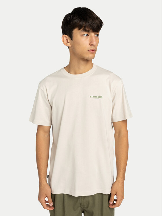 Element Element T-shirt Bigfoot Trees ELYZT00585 Écru Regular Fit