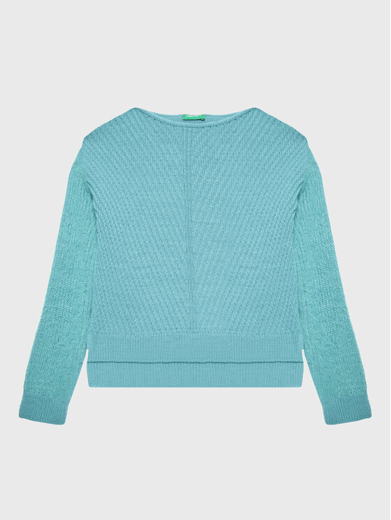 United Colors Of Benetton Sveter 1176C102G Modrá Regular Fit