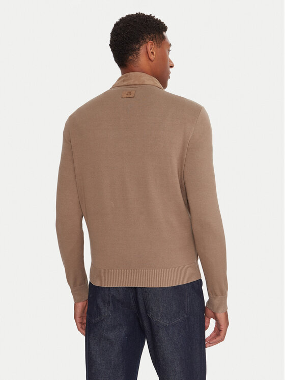 Milestone Milestone Ādas jaka MSRayan 531624 60700 Bēšs Regular Fit