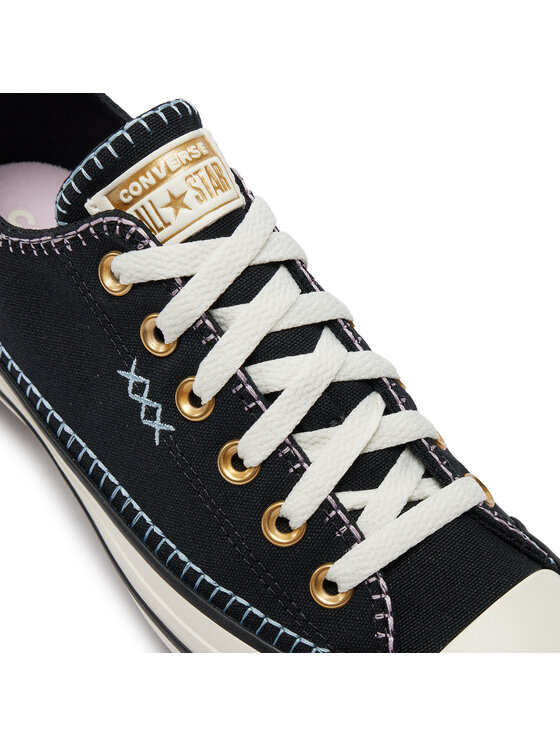 Converse Converse Trampki Chuck Taylor All Star Crafted Stitching Ox A07546C Czarny