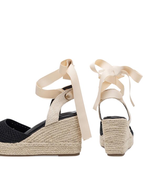 DeeZee DeeZee Espadryle WS2509-001 Czarny