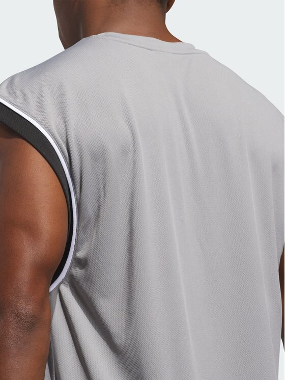 adidas adidas Tank top 139977 Szary Loose Fit
