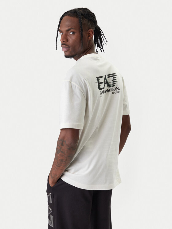 EA7 Emporio Armani EA7 Emporio Armani Tričko 7M001327 AF17789 U0004 Écru Relaxed Fit