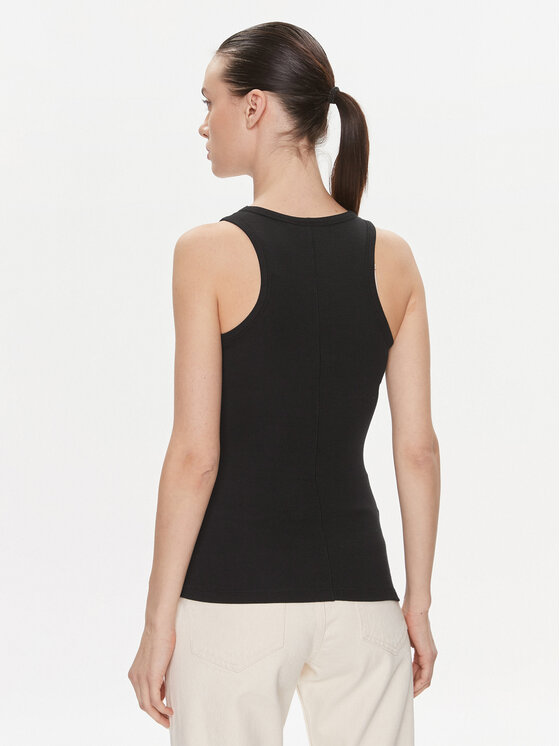 Calvin Klein Calvin Klein Τοπ Modal Rib Tank Top K20K206406 Μαύρο Slim Fit