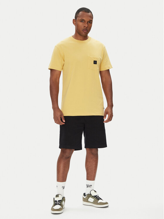 DC Shoes DC Shoes T-Shirt ADYKT03246 Żółty Regular Fit