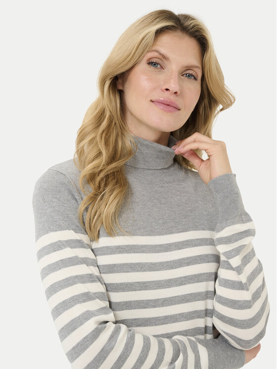 Kaffe Kaffe Rollkragenpullover 10509063 Grau Regular Fit