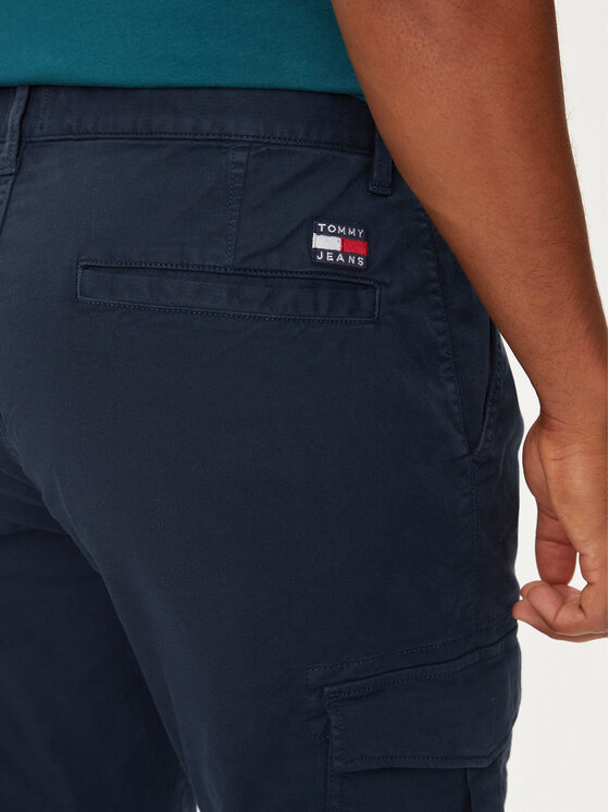 Tommy Jeans Tommy Jeans Spodnie materiałowe Austin DM0DM20750 Granatowy Slim Fit