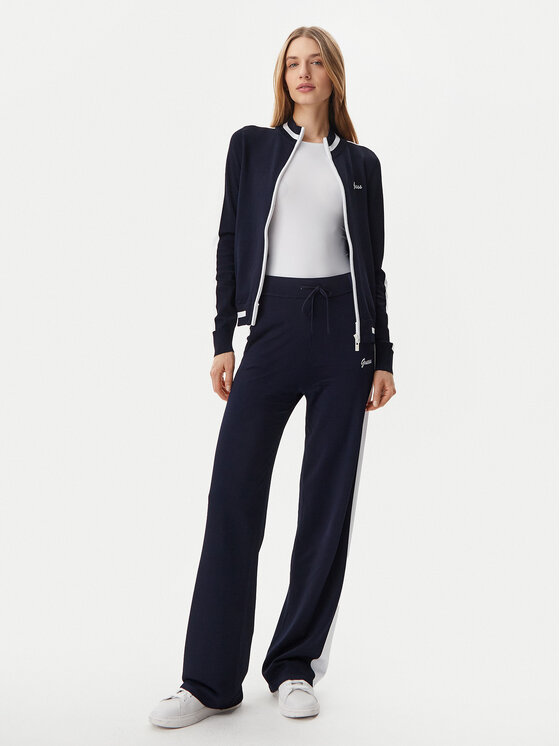 Guess Guess Teplákové nohavice V5GB00 Z3D60 Tmavomodrá Regular Fit