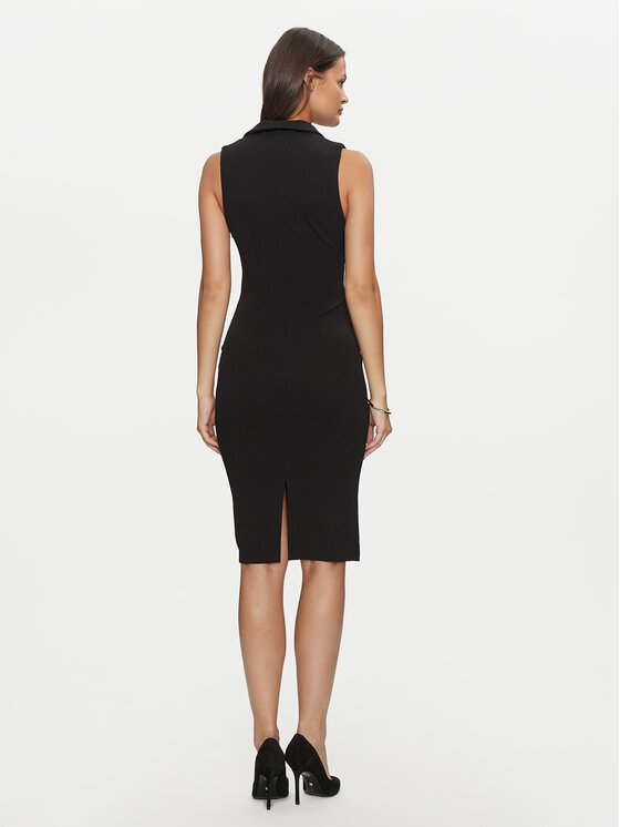 Rinascimento Rinascimento Sukienka koktajlowa CFC0019596002 Czarny Regular Fit