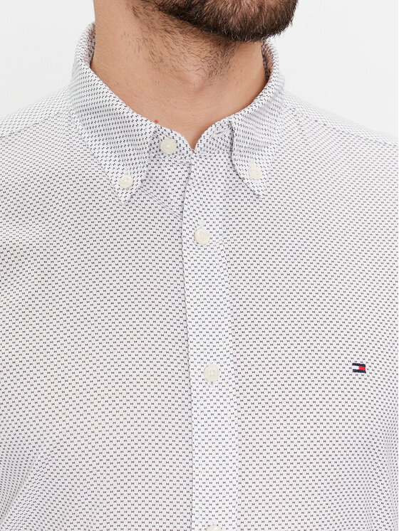 Tommy Hilfiger Tommy Hilfiger Cămașă MW0MW33762 Alb Regular Fit