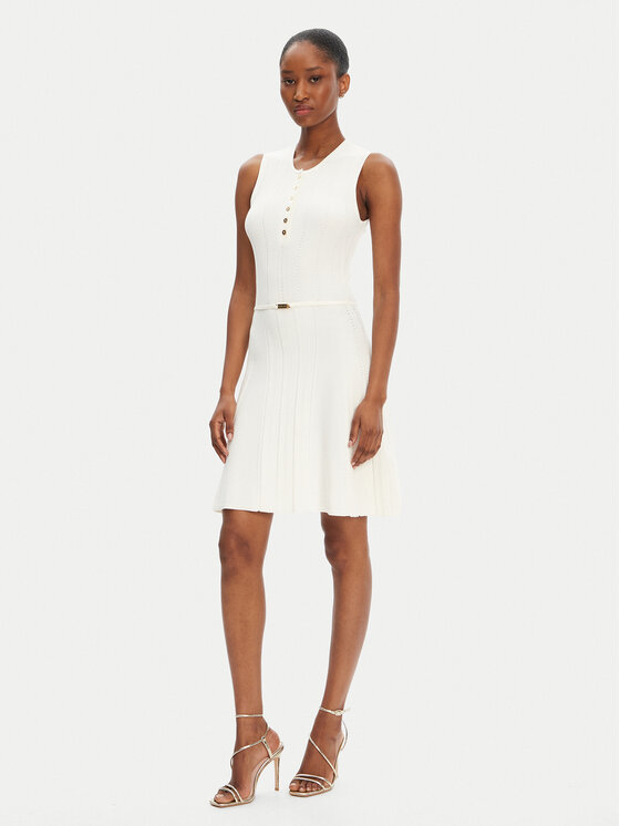 Marciano Guess Marciano Guess Džemper haljina 5GGK26 5874Z Écru Regular Fit
