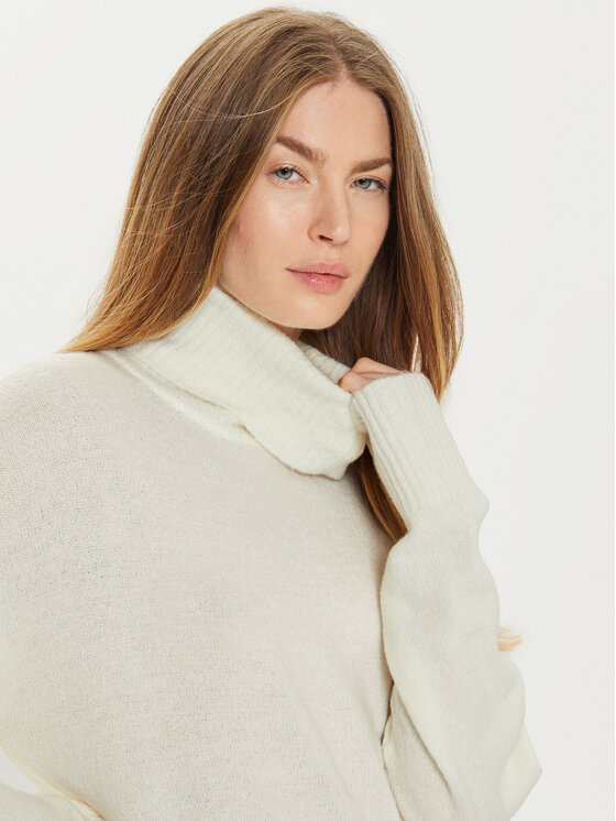 Brave Soul Brave Soul Kötött ruha LKD-230MINGLYB Ekru Regular Fit