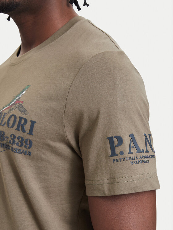Aeronautica Militare Aeronautica Militare Marškinėliai 262TS2541UJ00750 Chaki Regular Fit