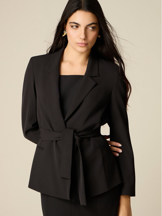 Oltre Oltre Giacca da abito Q813R004611N033 Nero Regular Fit