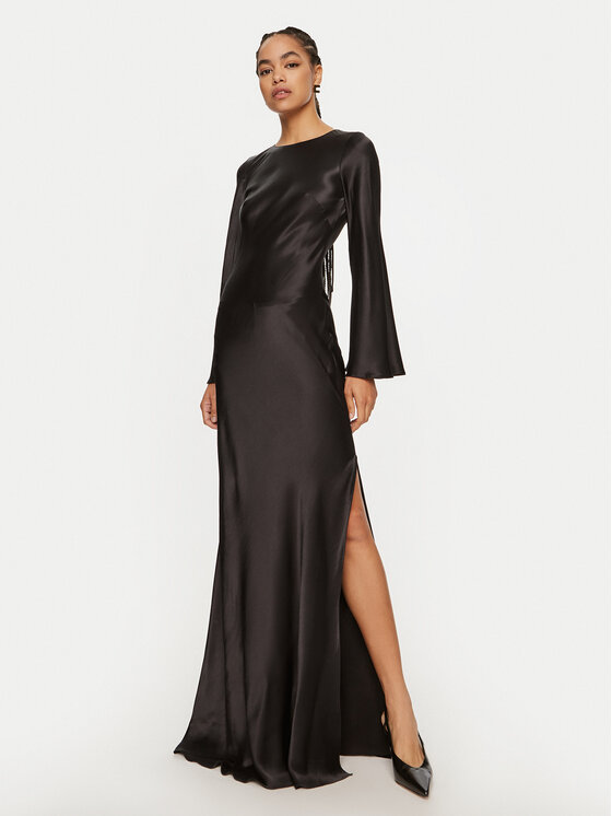 abendkleid schwarz 44