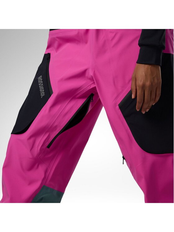 Rossignol Rossignol Spodnie narciarskie W Proclivity 3L Bib Pant Różowy Relaxed Fit
