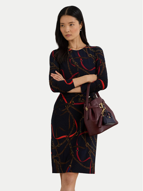 LAUREN RALPH LAUREN LAUREN RALPH LAUREN Haljina za svaki dan 200P03736001 Tamnoplava Slim Fit