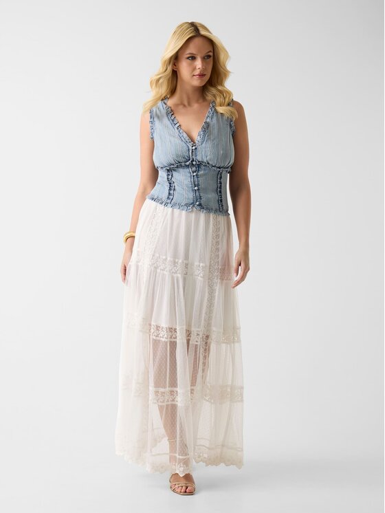 Guess Guess Mini sukně 183072 Bílá Classic Fit