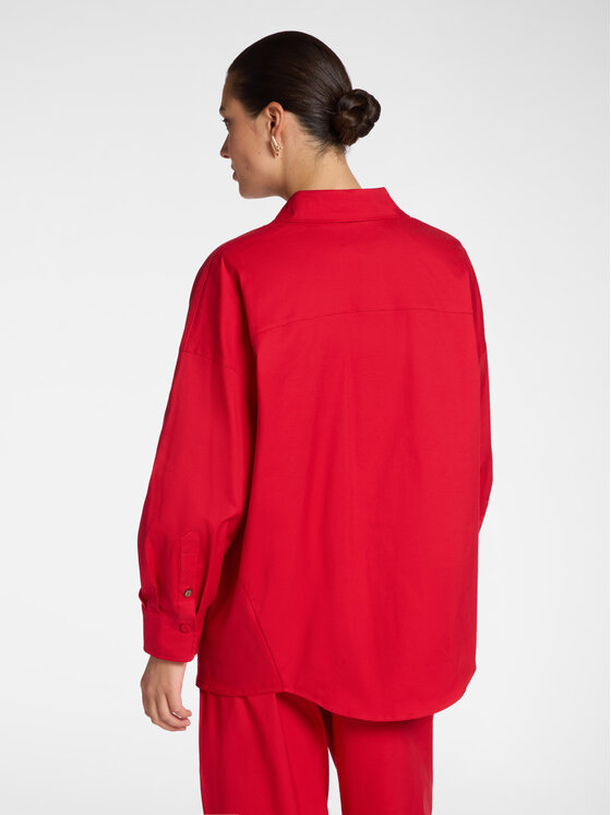 Elena Mirò Elena Mirò Camicia 5407E100112N016 Rosso Regular Fit