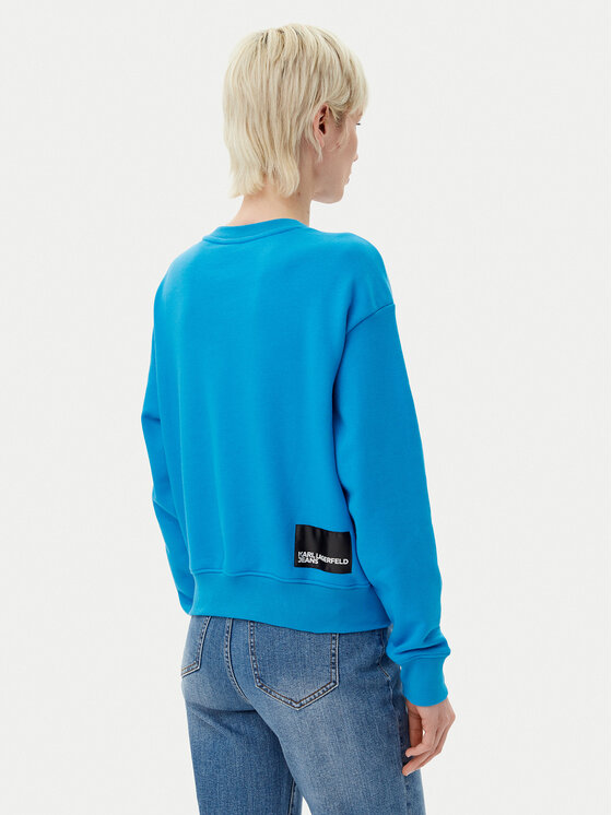 Karl Lagerfeld Jeans Karl Lagerfeld Jeans Pulóver A1W20005 Kék Regular Fit