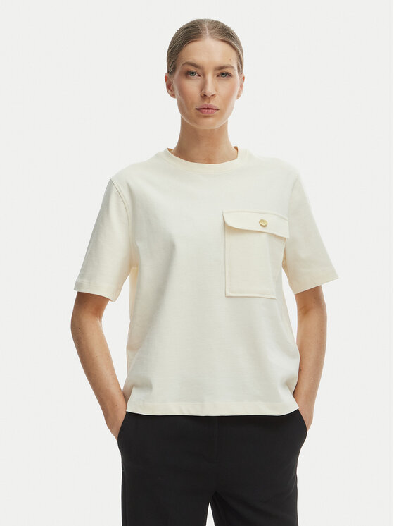 Tommy Hilfiger Tricou WW0WW49249 Bej Relaxed Fit