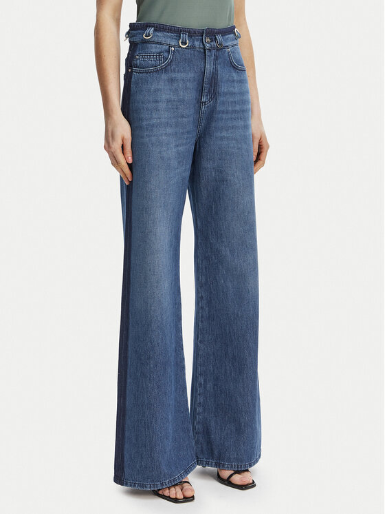 Marella Blugi 2613181064 Albastru Wide Leg