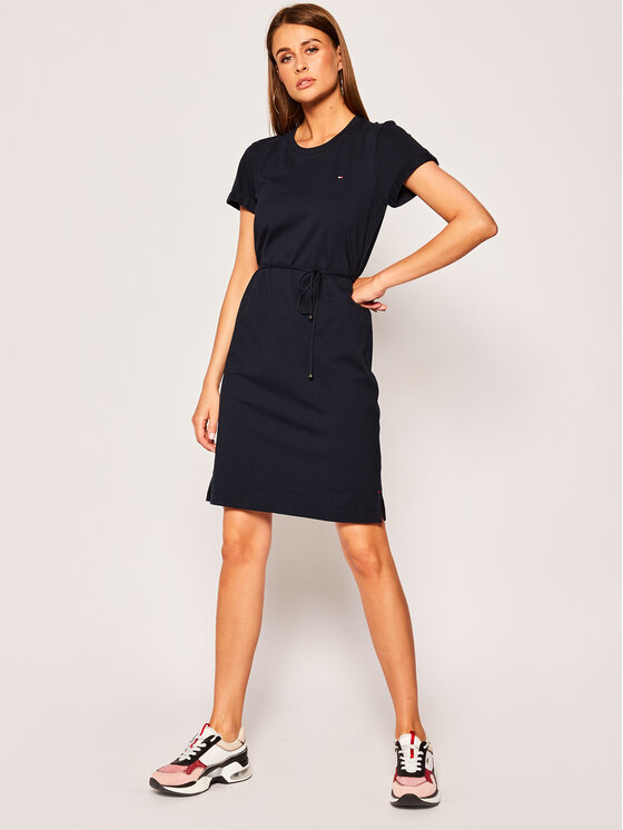Tommy Hilfiger Tommy Hilfiger Kasdieninė suknelė Angela WW0WW27812 Tamsiai mėlyna Regular Fit