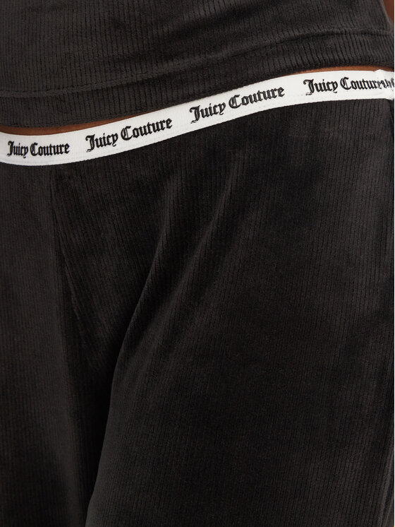 Juicy Couture Juicy Couture Spodnie piżamowe Vicky JCLAS125504 Czarny Flare Fit