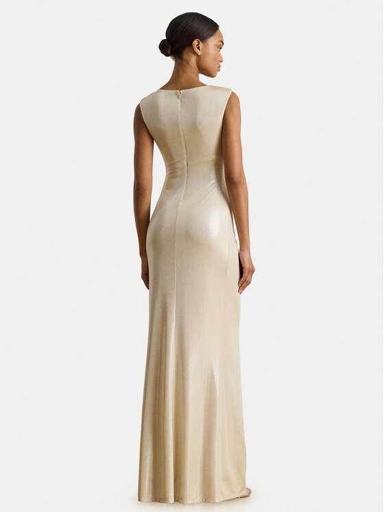 LAUREN RALPH LAUREN LAUREN RALPH LAUREN Φόρεμα βραδινό 253P04060001 Μπεζ Slim Fit