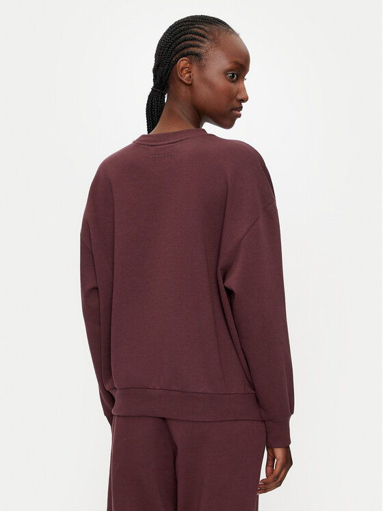 Athlecia Athlecia Majica dugih rukava Giannis W Crew Neck EA243363 Tamnocrvena Regular Fit