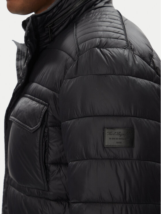 KARL LAGERFELD KARL LAGERFELD Bunda pro přechodné období 505025 553590 Černá Regular Fit