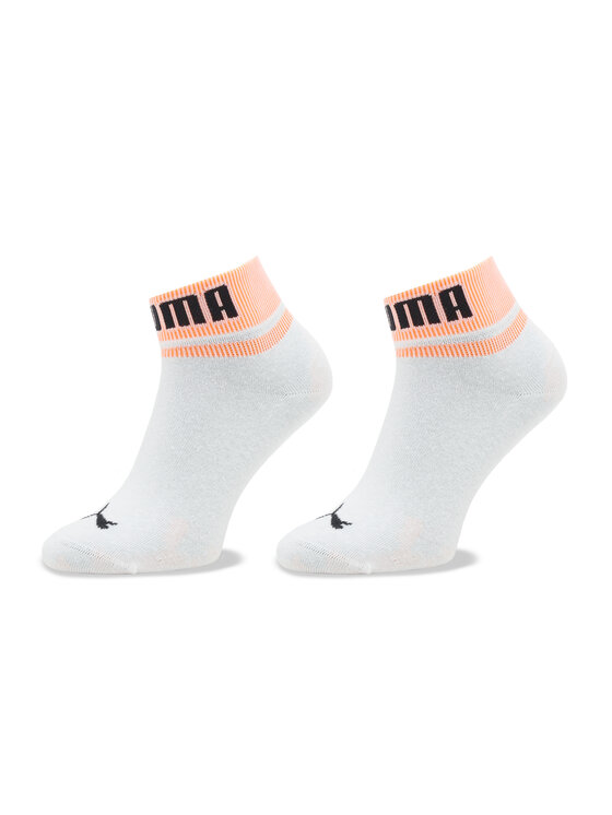 Puma Puma Дълги чорапи Unisex New Heritage Quarter 2P 938021 Бял