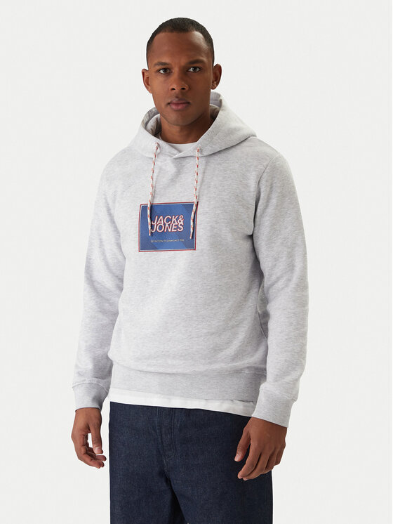 Jack & Jones Bluză Rain 12288098 Gri Regular Fit